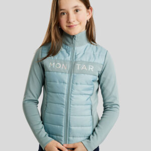 Montar jas MoCha kids Stone Blue voorzijde