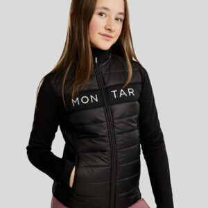 Montar jas MoCha kids Zwart voorzijde