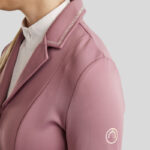 Detail kraag en mouw rijjas Montar MoCha Geranie