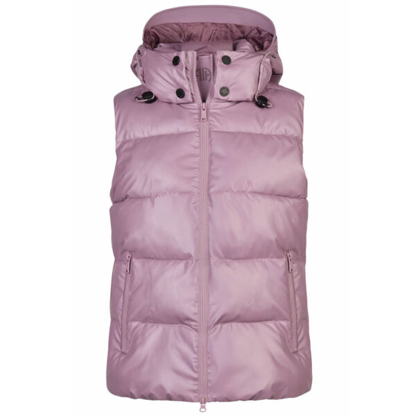 Pikeur bodywarmer 8004 Berry Blush voorzijde
