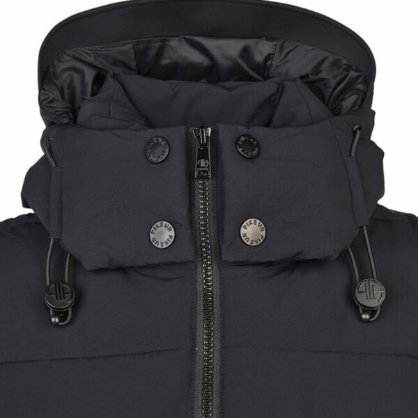 Detail capuchon bodywarmer Pikeur 8004 Zwart