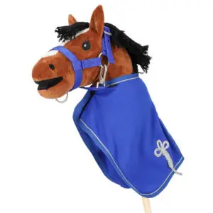 QHP Fleecedeken Hobby Horse Kobaltblauw