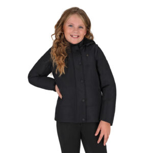 QHP Jas Rayah Junior Zwart voorkant