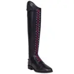 elastisch lange veters QHP glitter roze