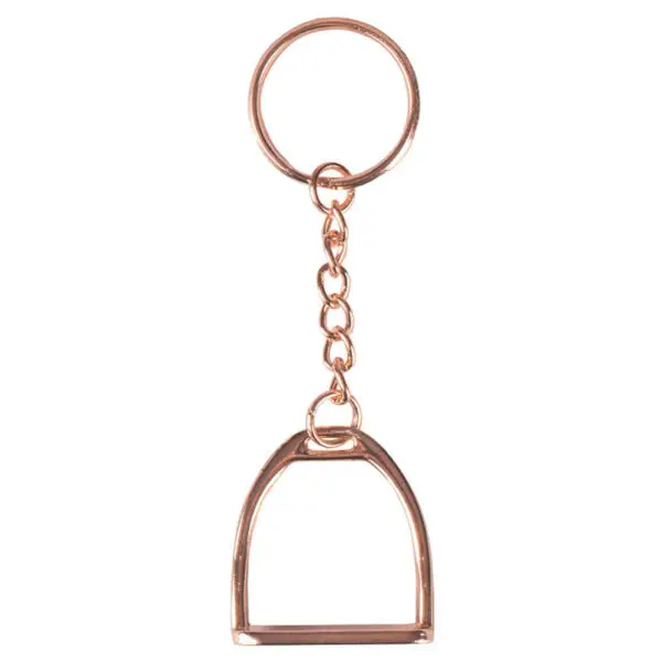 Red Horse Sleutelhanger Stijgbeugel Rosegoud