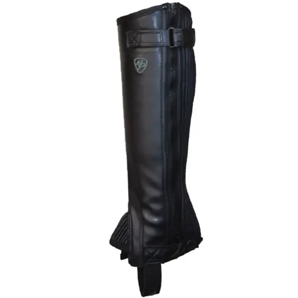 Rider Pro Mini-Chaps Leather Look Zwart