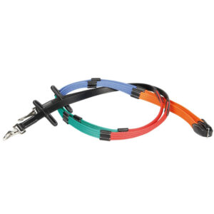Harry's Horse Trainingsteugels Webband Clipsluiting Multicolor