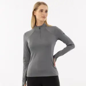 BR zip pullover Franka Quiet Shade voorzijde
