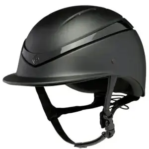 Charles Owen Luna zwart glossy zijaanzicht