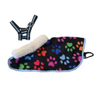 Crafty Ponies Fleecedeken Set Hondenpootjes