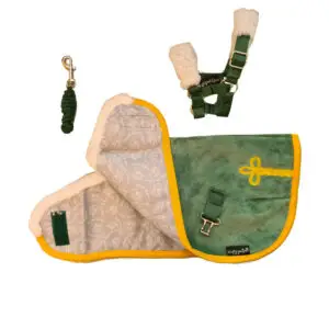 Crafty Ponies luxe dekenset Groen