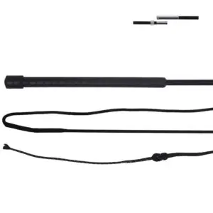 Deelbare QHP longeerzweep zwart