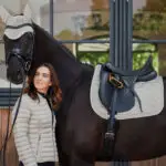 Sfeerfoto Eskadron dekje Satin Crystal Pearl Grey