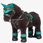 LeMieux Toy Pony hoofdstel bruin sfeerfoto set groen