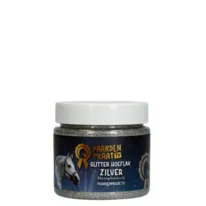 Paardenpraat Glitter Hoeflak Zilver