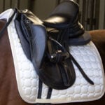 Lifestyle foto Harry's Horse Zadeldek EQS Ivory Cream