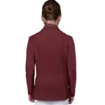 Achterzijde rijjasje QHP Kae Junior Bordeaux