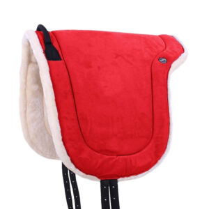 Bareback Pad QHP rood zijaanzicht