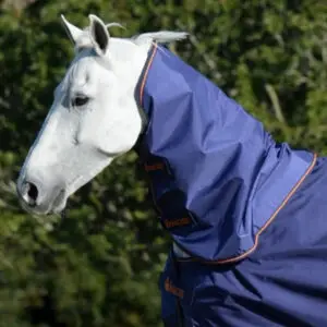 Bucas Therapy Turnout Neck waterdicht navy/oranje