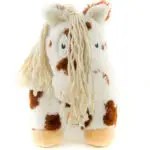 Voorzijde Crafty Ponies bruin bonte paardenknuffel