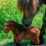 Lifestyle foto Crafty Ponies paardenknuffel Bruin/Zwart