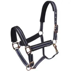Halster Horka Deluxe blauw/rosegoud