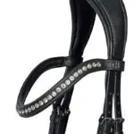 Detail frontriem Harry's Horse hoofdstel Nero Soft zwart/zilver