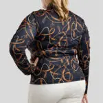 Achterzijde Montar Longsleeve Haily Curve Dark Navy