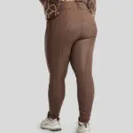 Achterkant Montar Rijbroek Megan Full Grip Curve Bruin