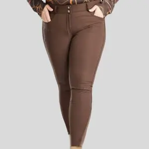 Montar Rijbroek Megan Full Grip Curve Bruin