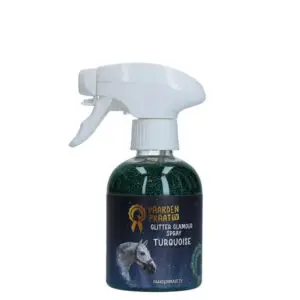 Paardenpraat Glitter Glamour Spray Turquoise Nieuw