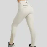 Achteraanzicht Rijbroek Montar MoGloria Full Grip Light Silver Grey