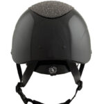 BR Rijhelm Theta Plus Dazzling Glamourous Glossy achterzijde Zwart/Gunmetal