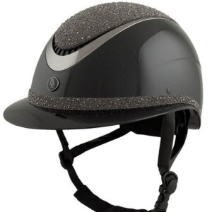 BR Rijhelm Theta Plus Dazzling Glamourous Glossy Zwart/Gunmetal