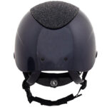 Achterzijde Rijhelm BR Theta Plus Glamourous Glossy Navy/Gunmetal