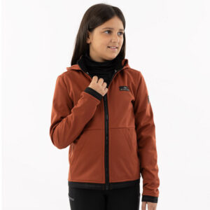 BR Softshell Jas Flora Kids Roasted Russet voorzijde