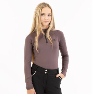 BR Zip Pullover Jente Kids Raisin Brown