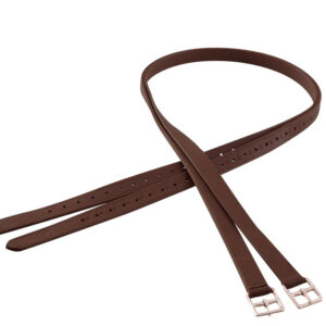 BR beugelriemen Tobacco met Zilver