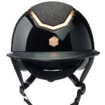 EQX Kylo Sparkly Wide Peak vooraanzicht Zwart Gloss/Rosegoud