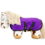 Crafty Ponies fleecedeken paars lifestyle foto