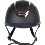 Harry's Horse Mont Denali II veiligheidscap Zwart/Rosegoud voorzijde