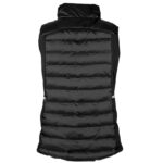 Achterzijde Verwarmbare Bodywarmer Horka  Blizzard zwart