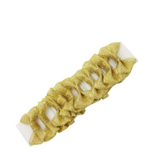 Invlechtstrikjes Red Horse Glitter Goud