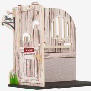 LeMieux Toy Pony Stal Set Hout open aanzicht
