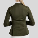 Achterzijde Montar Wedstrijdjas MoGloria Olijf