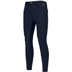 Pikeur rijbroek Navaro Full Grip Heren Nachtblauw voorzijde