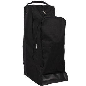 QHP laarzen en helmtas Zwart