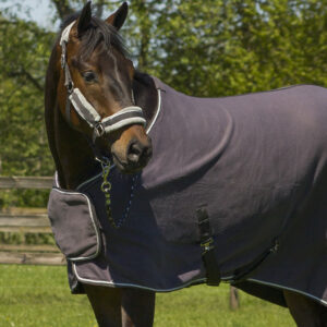 QHP zweetdeken Ornament grijs/zilver