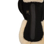 Schapenvacht onderlegger BR Air Mesh rugnaad zwart/naturel