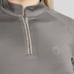 Detail Crystal steentjes Shirt Montar MoLila Junior Grijs